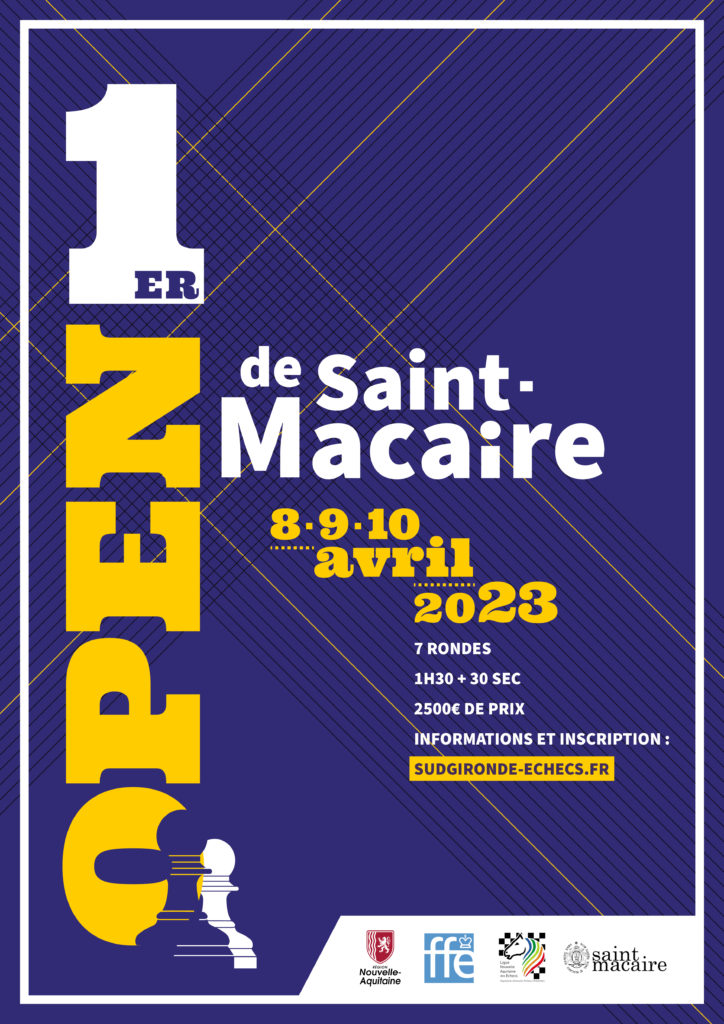 Affiche open de Saint-Macaire